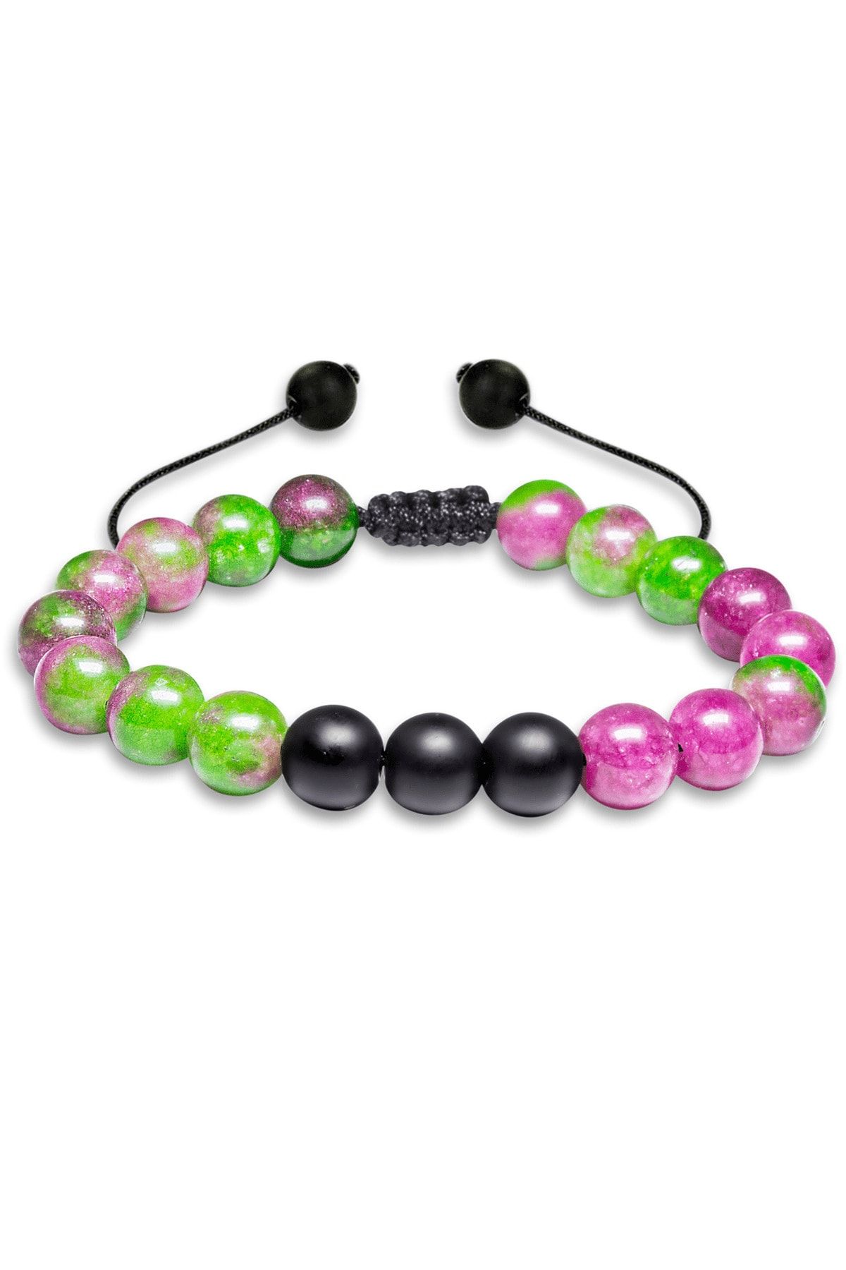 Ruby Zoisite Anyolit Taşı Doğal Taş Bileklik Seti