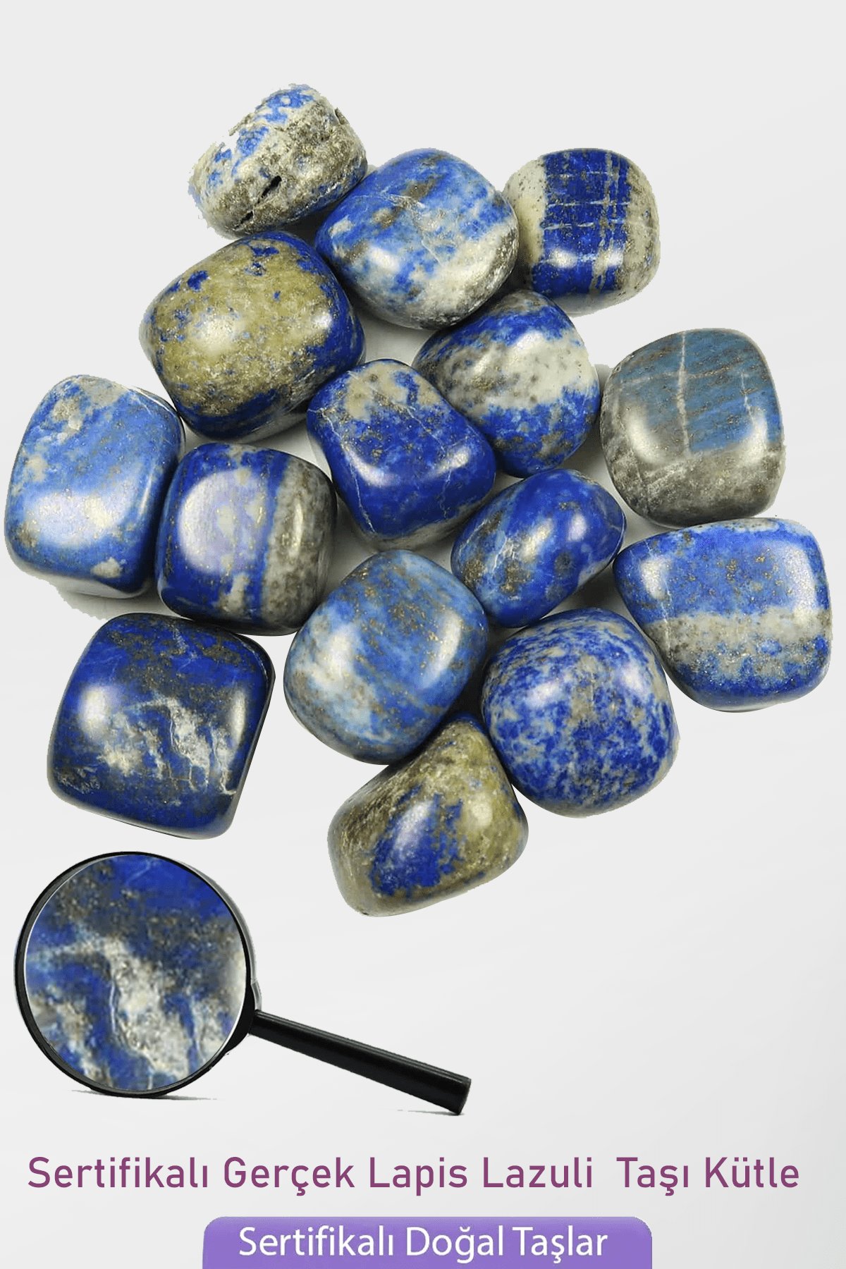 Sertifikalı Lapis Lazuli Taşı Doğal Taş Kütle Parça
