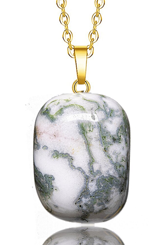 Sertifikalı Ham Doğal Hint Akik Taşı Kolye (hindistan)