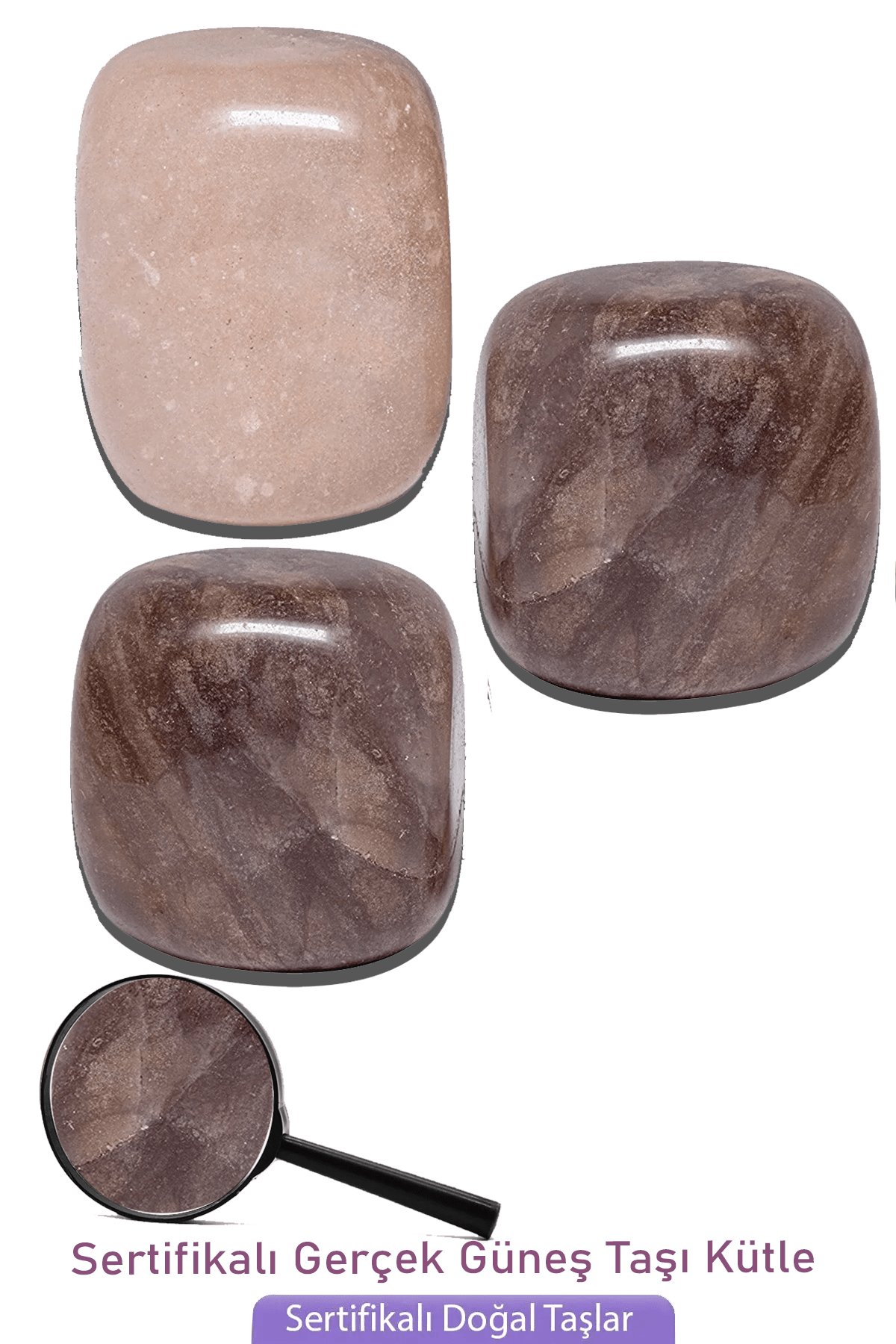 Sertifikalı Doğal Gerçek Güneş Taşı Kütle