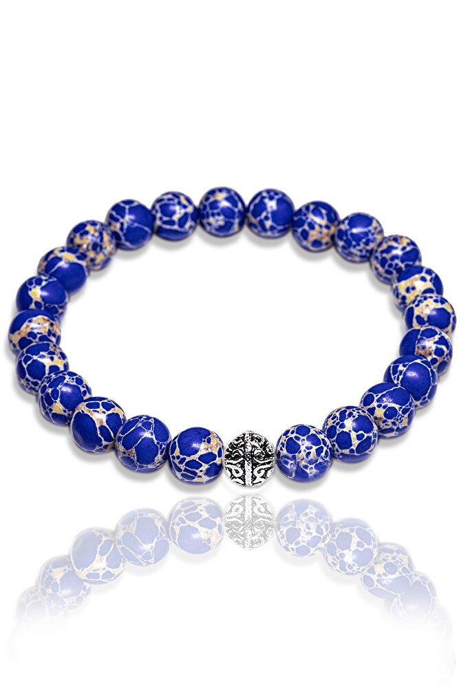 Sertifikalı Gümüş Aparatlı Mavi Varisit Taşı Bileklik