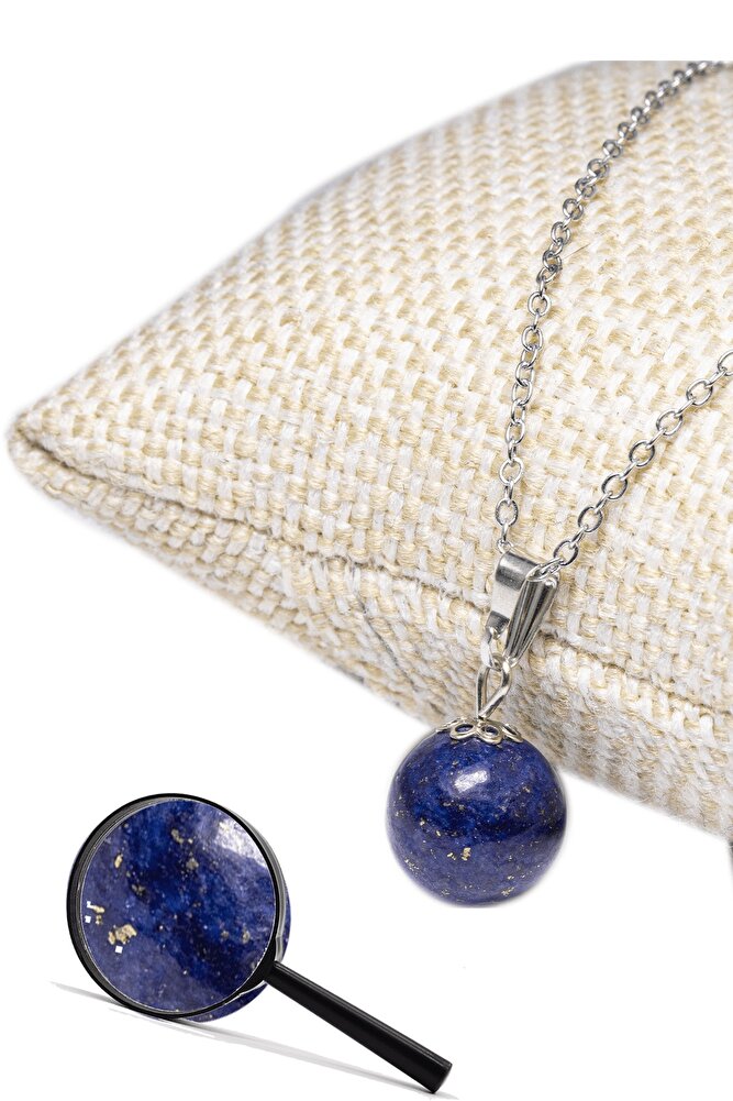 Sertifikalı Doğal Lapis Lazuli Taşı Kolye (afganistan)