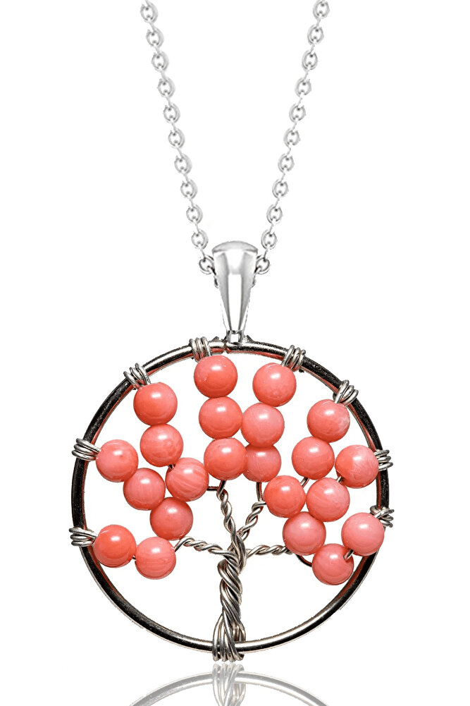 Sertifikalı Yakut Taşı Hayat Ağacı Kolye