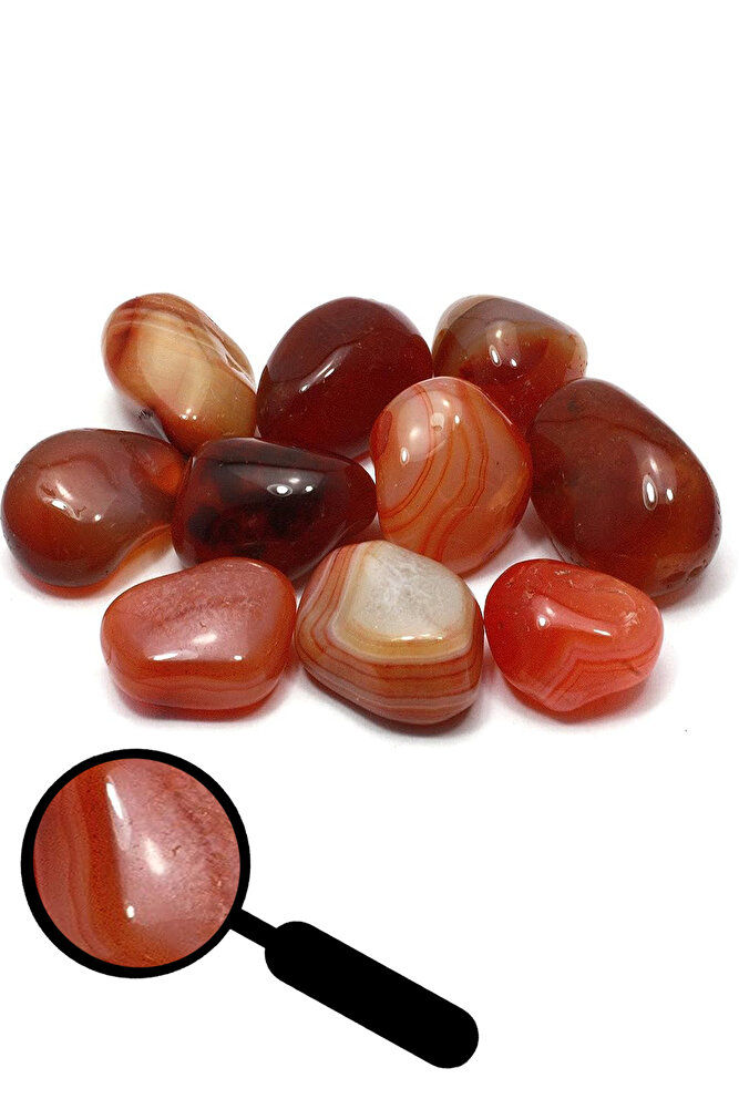 Sertifikalı Karneol - Karnelyan Akik Taşı Kütle - İri Boy