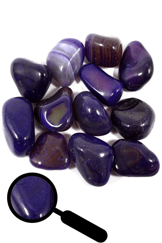 Sertifikalı Mor Akik Taşı Kütle - İri Boy