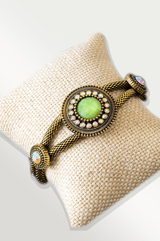 Sertifikalı Tilki Kuyruğu Model Ay Taşı - Kuvars Taşı Bileklik - Ayarlamalı