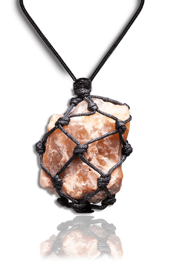 Sertifikalı Ayarlanabilir Doğal Kırmızı Opal Taşı Kolye