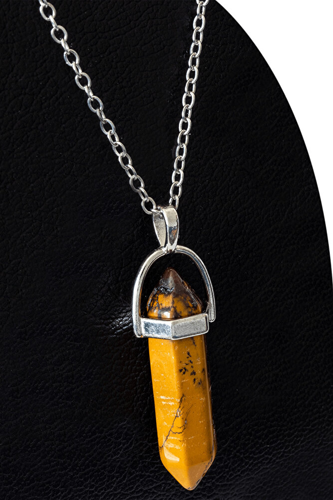 Sertifikalı Çivi Model Pietersite Taşı Kolye