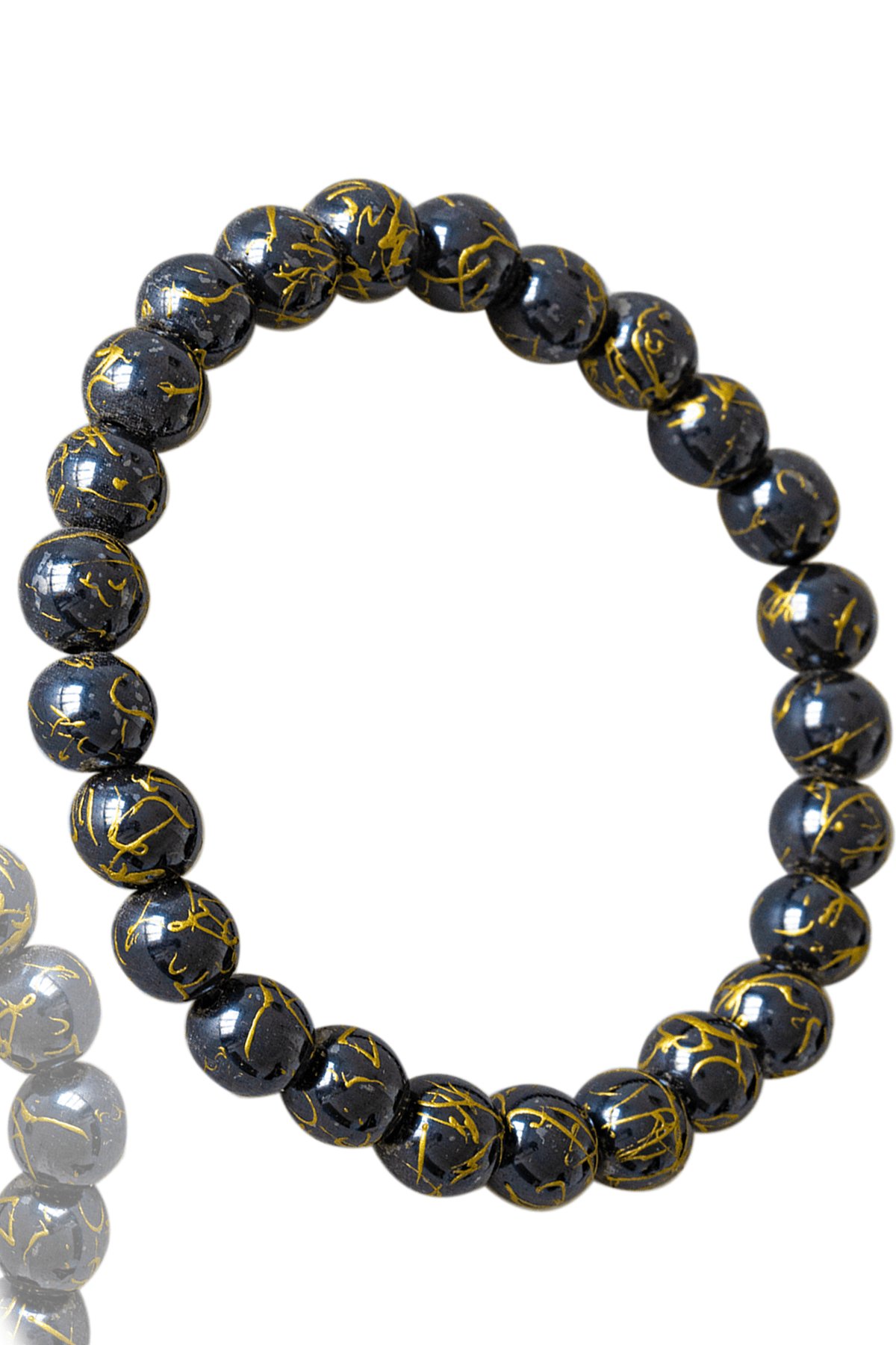 Sertifikalı Özel Tasarım Gold Hematit Taşı Bileklik