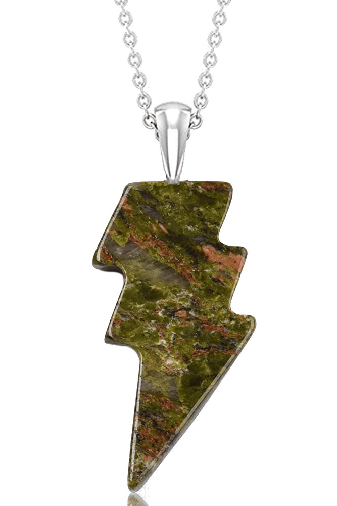 Sertifikalı Aaa+ Şimşek Model Unakit Taşı Kolye