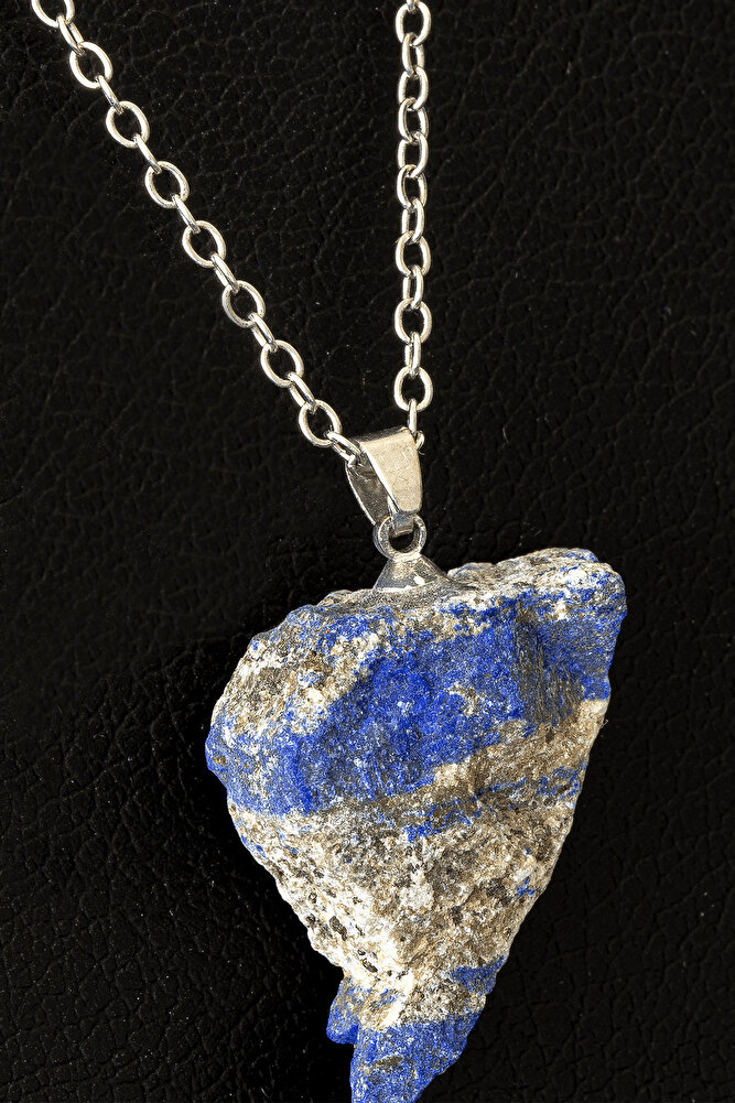 Sertifikalı Ham İşlenmemiş Lapis Lazuli Taşı Kolye