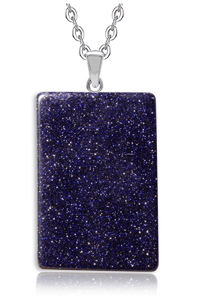 Sertifikalı Yüksek Kalite Doğal Mavi Yıldız Taşı Kolye