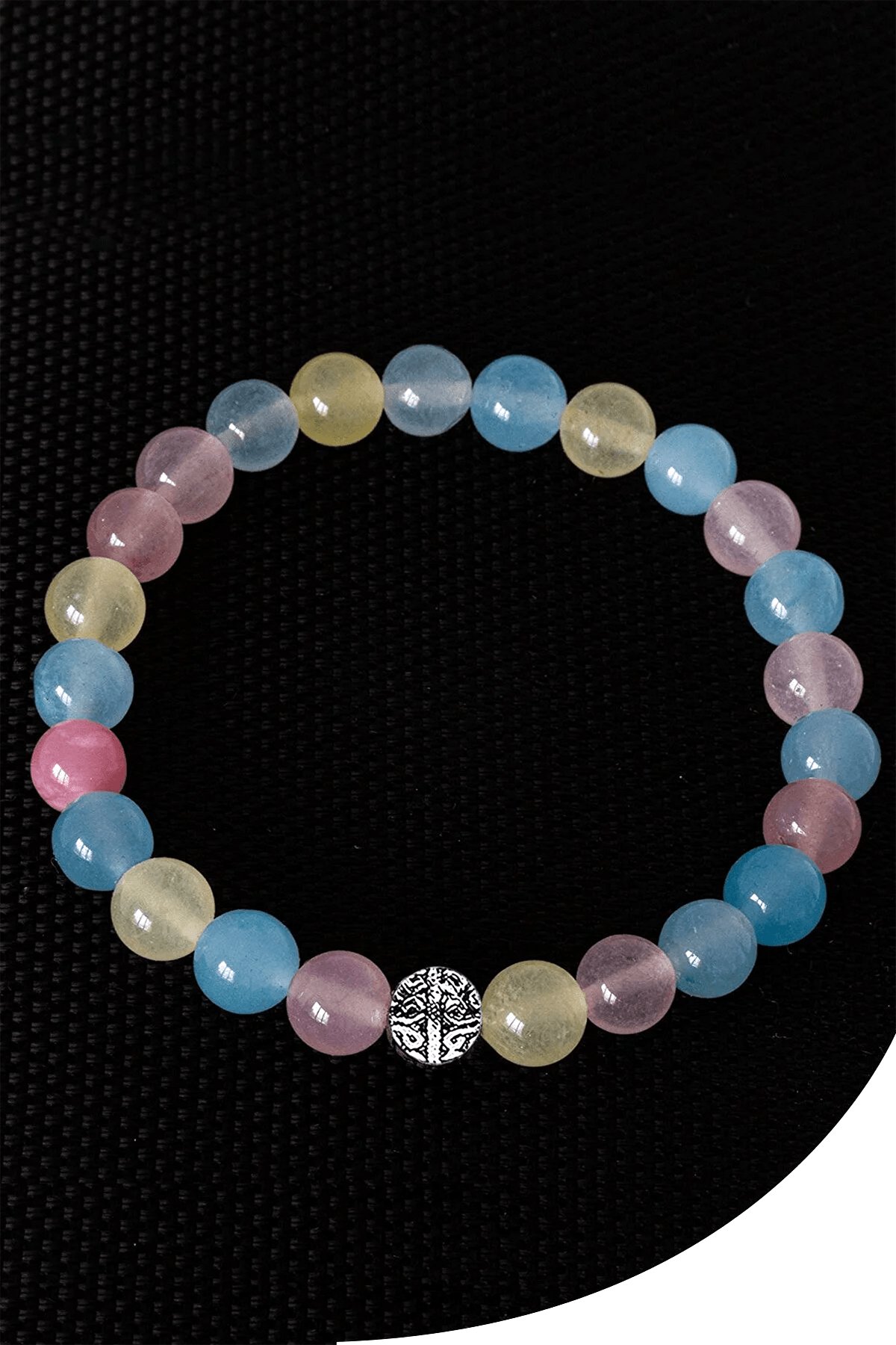 Sertifikalı Akuamarin- Heliodor-Morganit Taşı Bileklik - Gümüş Aparatlı