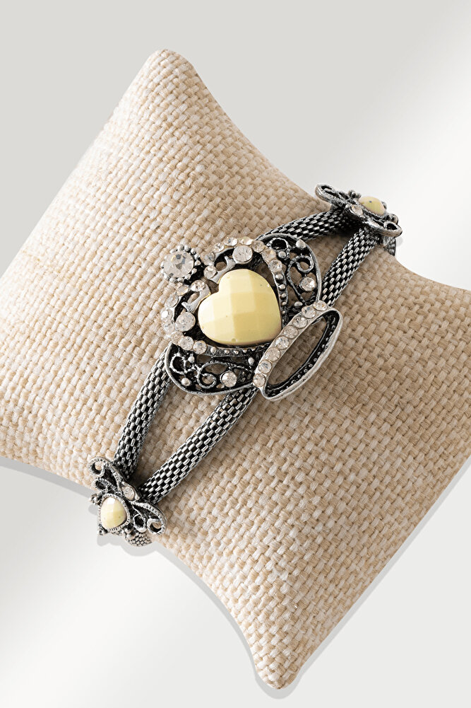 Sertifikalı Tilki Kuyruğu Model Sedef Taşı Bileklik - Ayarlamalı