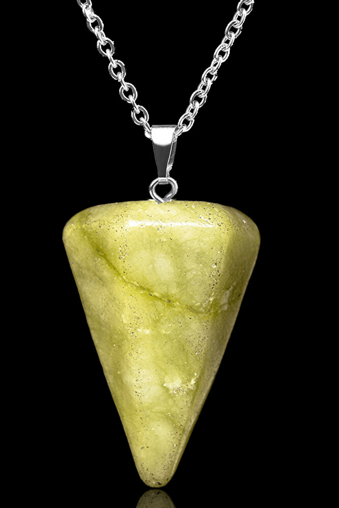 Sertifikalı Pandül Model Yeşim Taşı Kolye